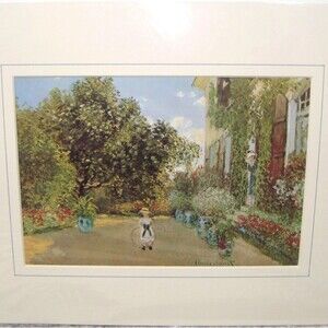 Claude Monet The Artists House at Argenteuil Fondation Monet Print 11.75 x 9.25"